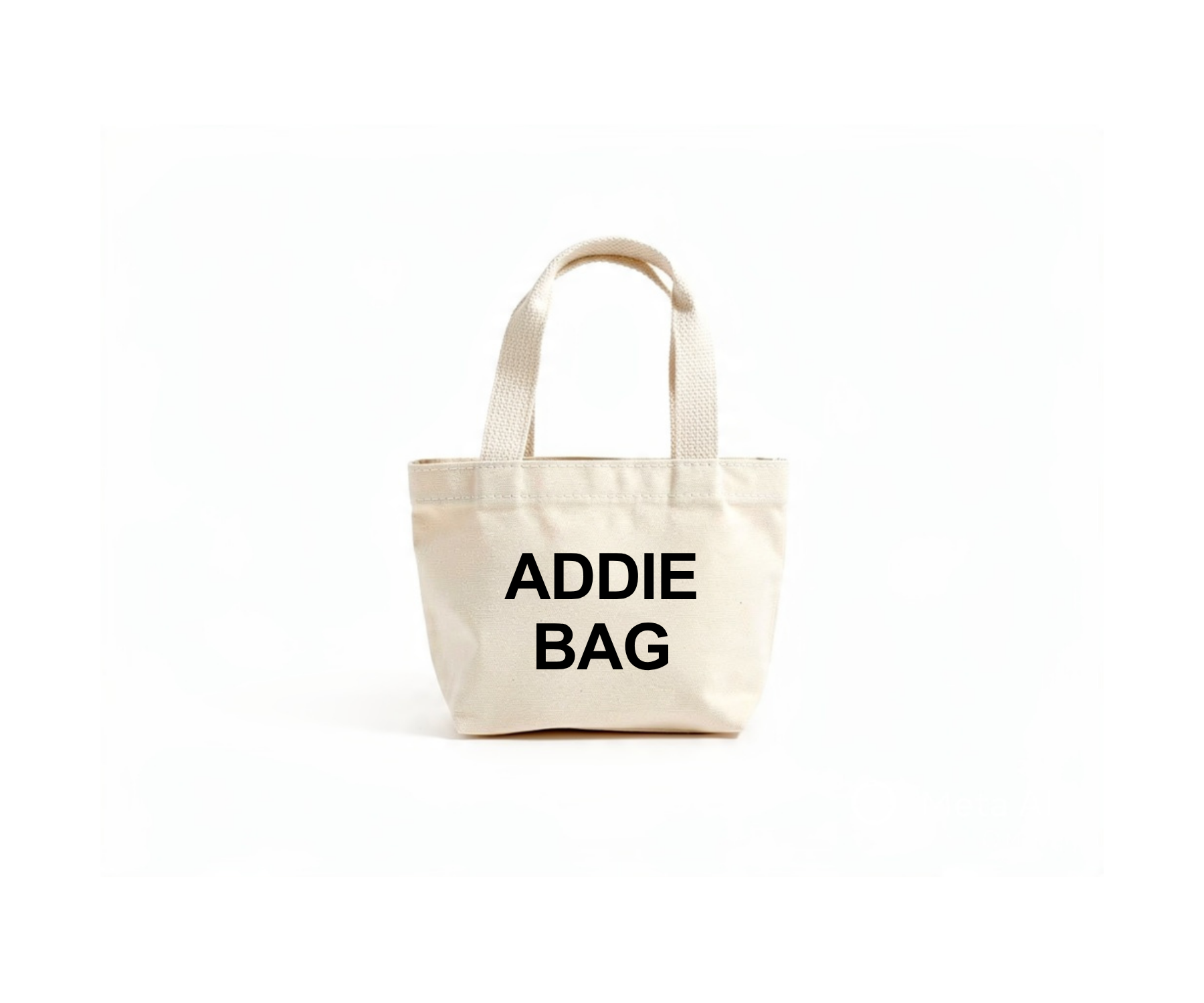 Personalized Mini Canvas Tote Bag – “Addie Bag”