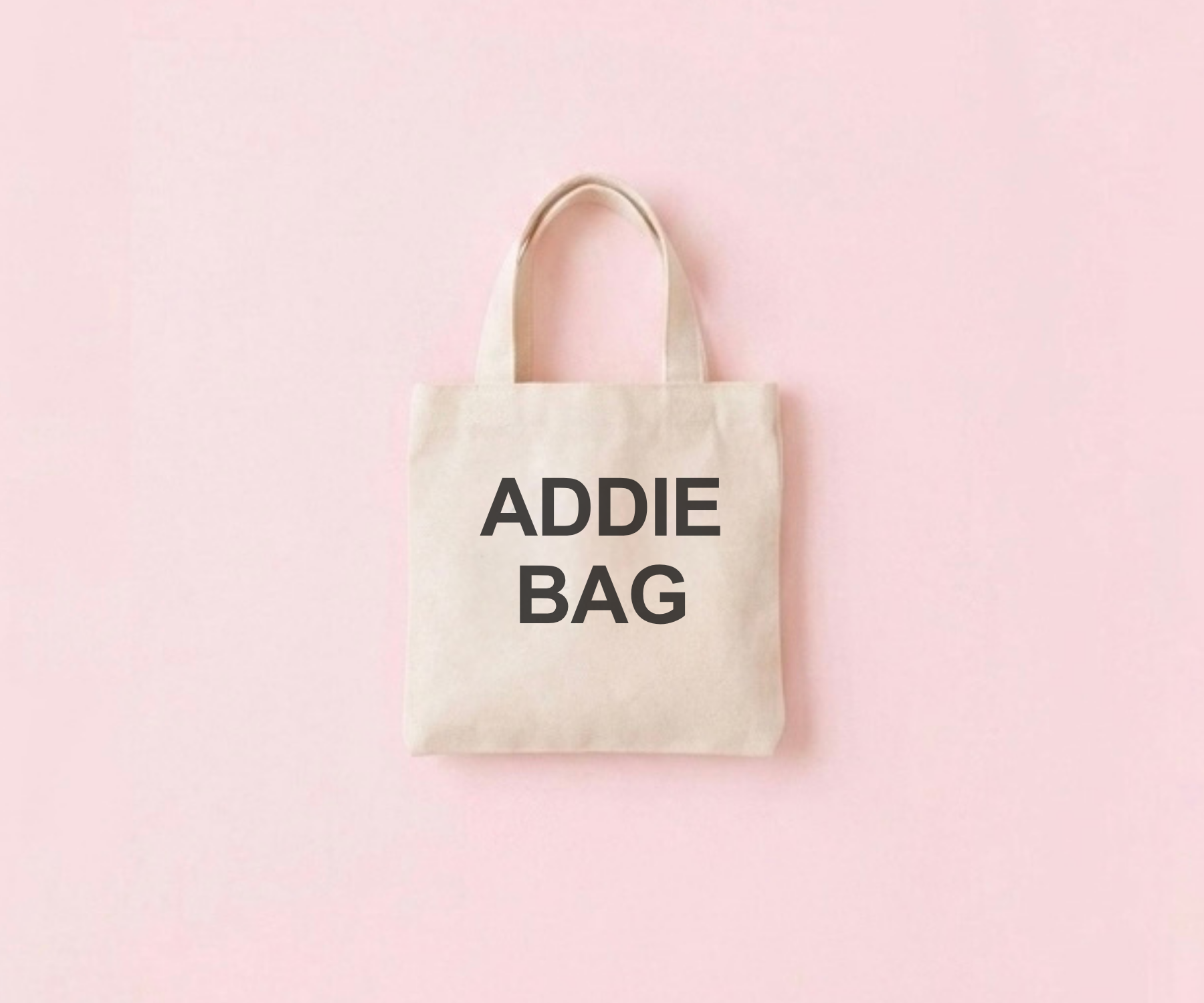 Personalized Mini Canvas Tote Bag – “Addie Bag”
