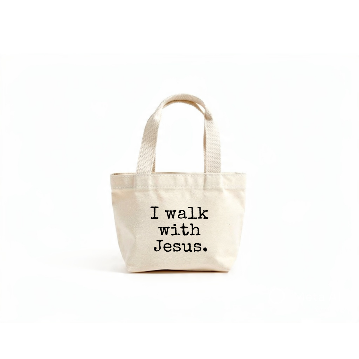 I Walk With Jesus Toddler Mini Tote Bag