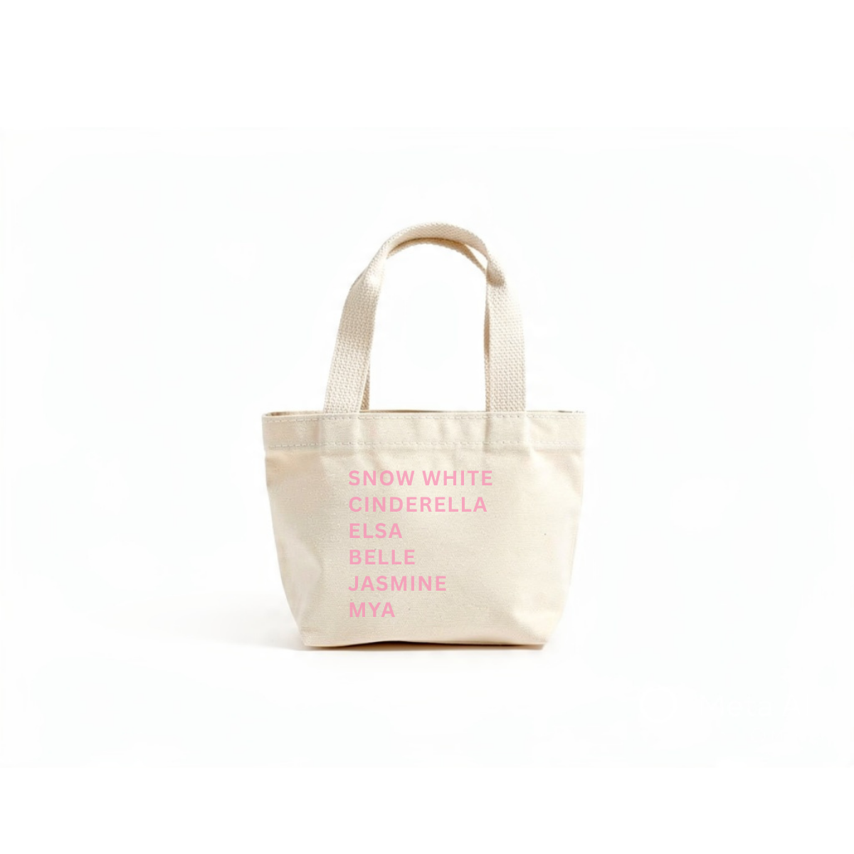 Personalized Princess Name Mini Tote Bag