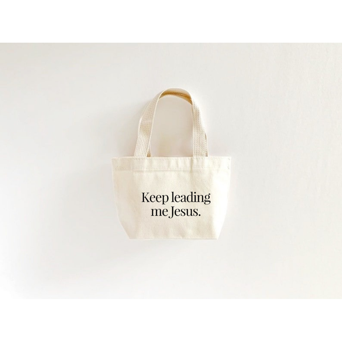 “Keep leading me Jesus.” Toddler Mini Bag